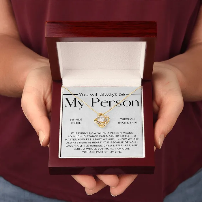 ShineOn Fulfillment My Person Long Distance Relationship For Her Christmas Gift Birthday Present Galantines Day Gifts Necklaces