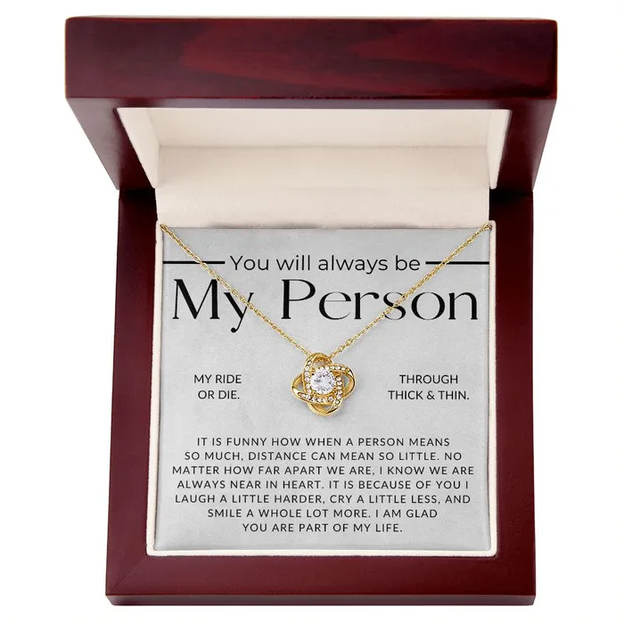 ShineOn Fulfillment My Person Long Distance Relationship For Her Christmas Gift Birthday Present Galantines Day Gifts Necklaces