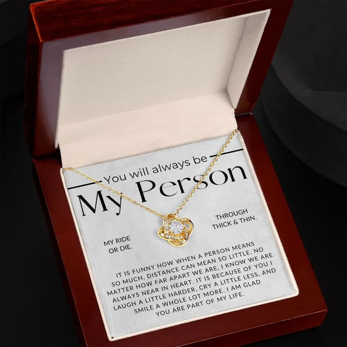 ShineOn Fulfillment My Person Long Distance Relationship For Her Christmas Gift Birthday Present Galantines Day Gifts Necklaces