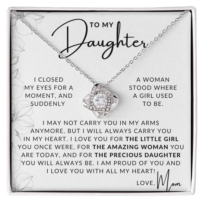 ShineOn Fulfillment Necklaces An Amazing Woman To My Daughter From Mom Mother to Daughter Gift Christmas Gifts Birthday Present Graduation Necklace Valentines Day ShineOn Fulfillment Necklaces An Amazing Woman To My Daughter From Mom Mother to Daughter Gift Christmas Gifts Birthday Present Graduation Necklace Valentines Day