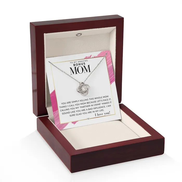 ShineOn Fulfillment Necklaces Bonus Mom Gift Your Killing it Present for Stepmom Bonus Mom Second Mom Unbiological Mom or Other Mom Great For Mothers Day Christmas Her Birthday Or As An Encouragement Gift