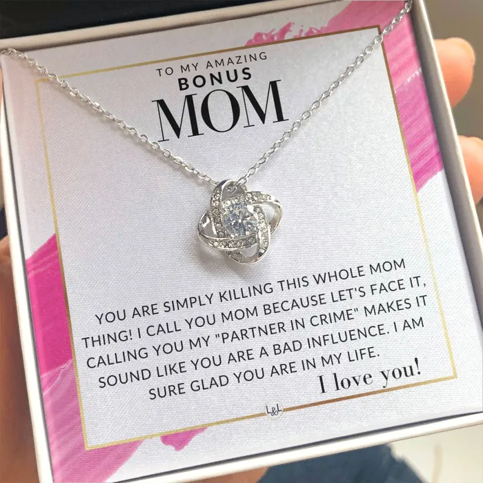 ShineOn Fulfillment Necklaces Bonus Mom Gift Your Killing it Present for Stepmom Bonus Mom Second Mom Unbiological Mom or Other Mom Great For Mothers Day Christmas Her Birthday Or As An Encouragement Gift