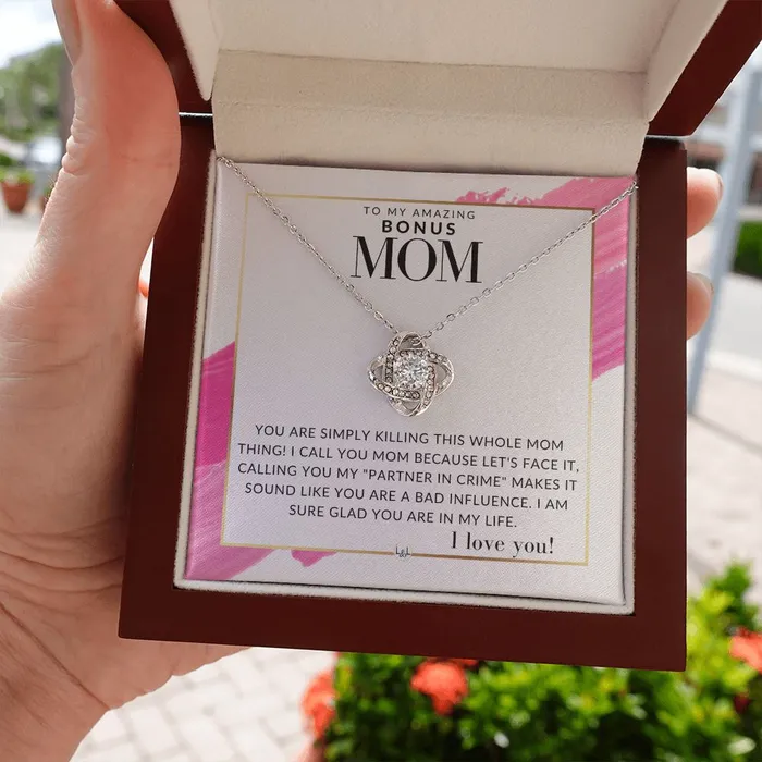 ShineOn Fulfillment Necklaces Bonus Mom Gift Your Killing it Present for Stepmom Bonus Mom Second Mom Unbiological Mom or Other Mom Great For Mothers Day Christmas Her Birthday Or As An Encouragement Gift
