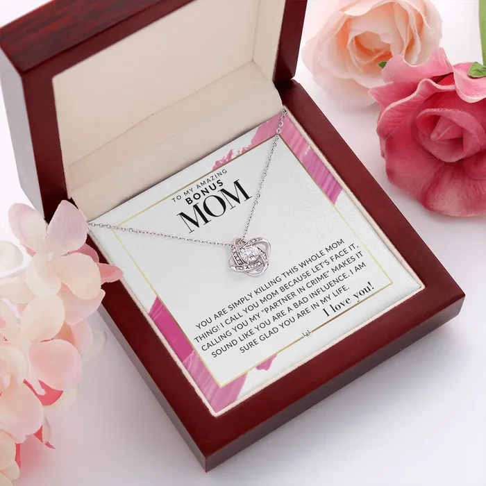 ShineOn Fulfillment Necklaces Bonus Mom Gift Your Killing it Present for Stepmom Bonus Mom Second Mom Unbiological Mom or Other Mom Great For Mothers Day Christmas Her Birthday Or As An Encouragement Gift