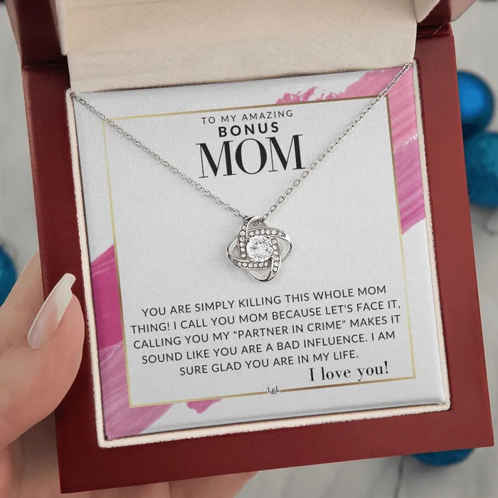 ShineOn Fulfillment Necklaces Bonus Mom Gift Your Killing it Present for Stepmom Bonus Mom Second Mom Unbiological Mom or Other Mom Great For Mothers Day Christmas Her Birthday Or As An Encouragement Gift