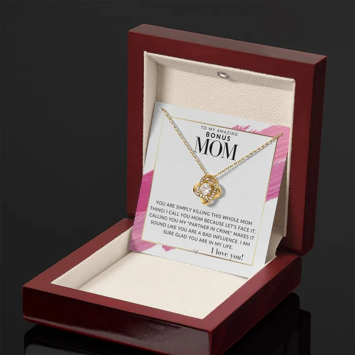 ShineOn Fulfillment Necklaces Bonus Mom Gift Your Killing it Present for Stepmom Bonus Mom Second Mom Unbiological Mom or Other Mom Great For Mothers Day Christmas Her Birthday Or As An Encouragement Gift