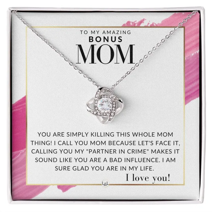 ShineOn Fulfillment Necklaces Bonus Mom Gift Your Killing it Present for Stepmom Bonus Mom Second Mom Unbiological Mom or Other Mom Great For Mothers Day Christmas Her Birthday Or As An Encouragement Gift