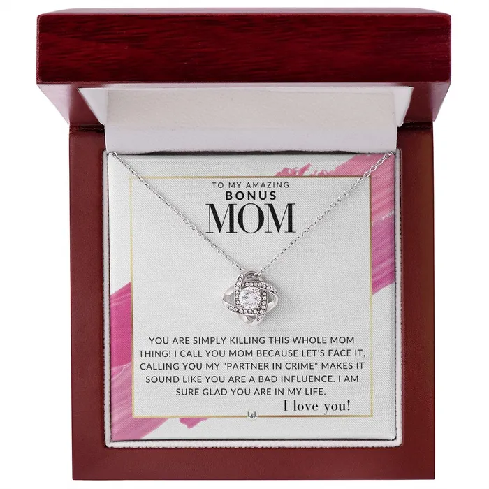 ShineOn Fulfillment Necklaces Bonus Mom Gift Your Killing it Present for Stepmom Bonus Mom Second Mom Unbiological Mom or Other Mom Great For Mothers Day Christmas Her Birthday Or As An Encouragement Gift