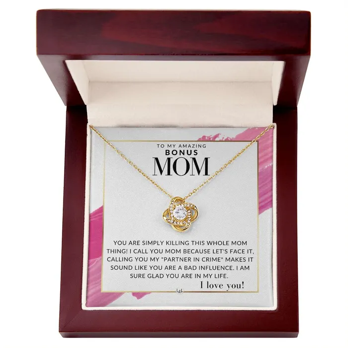 ShineOn Fulfillment Necklaces Bonus Mom Gift Your Killing it Present for Stepmom Bonus Mom Second Mom Unbiological Mom or Other Mom Great For Mothers Day Christmas Her Birthday Or As An Encouragement Gift