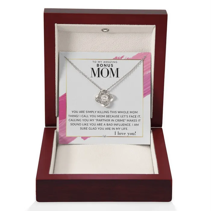 ShineOn Fulfillment Necklaces Bonus Mom Gift Your Killing it Present for Stepmom Bonus Mom Second Mom Unbiological Mom or Other Mom Great For Mothers Day Christmas Her Birthday Or As An Encouragement Gift
