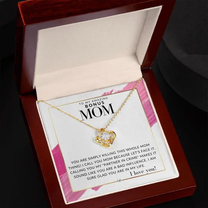 ShineOn Fulfillment Necklaces Bonus Mom Gift Your Killing it Present for Stepmom Bonus Mom Second Mom Unbiological Mom or Other Mom Great For Mothers Day Christmas Her Birthday Or As An Encouragement Gift