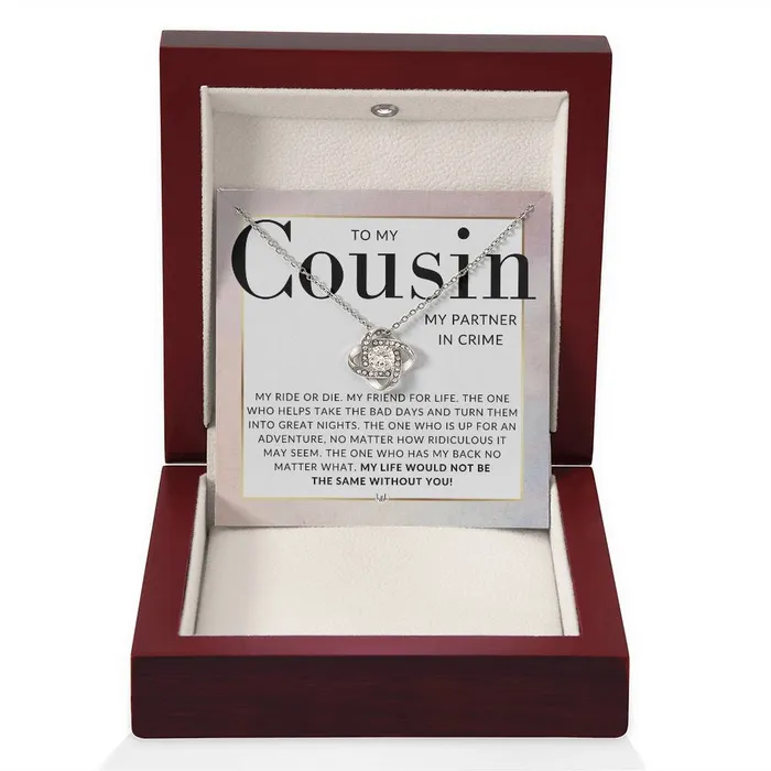 ShineOn Fulfillment Necklaces Gift For My Female Cousin Beautiful Womens Pendant Necklace For Your Girl Cousin Heartfelt Message For Her