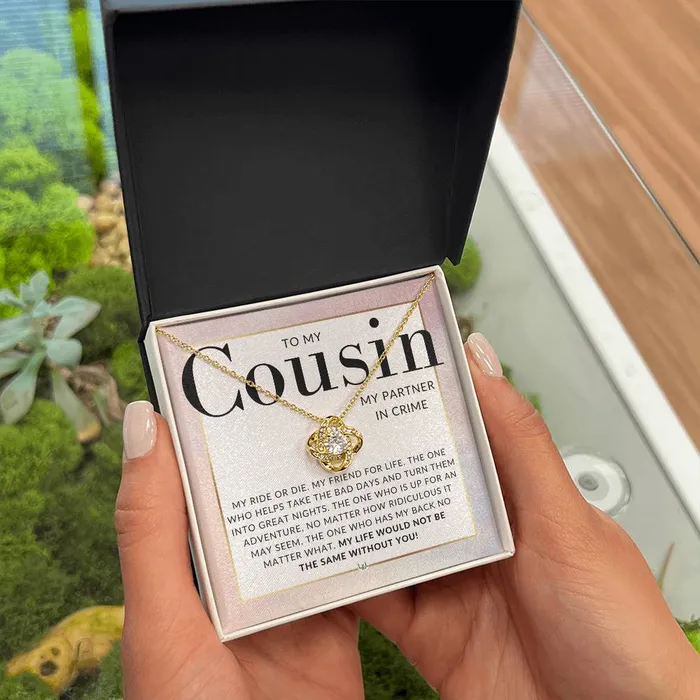 ShineOn Fulfillment Necklaces Gift For My Female Cousin Beautiful Womens Pendant Necklace For Your Girl Cousin Heartfelt Message For Her