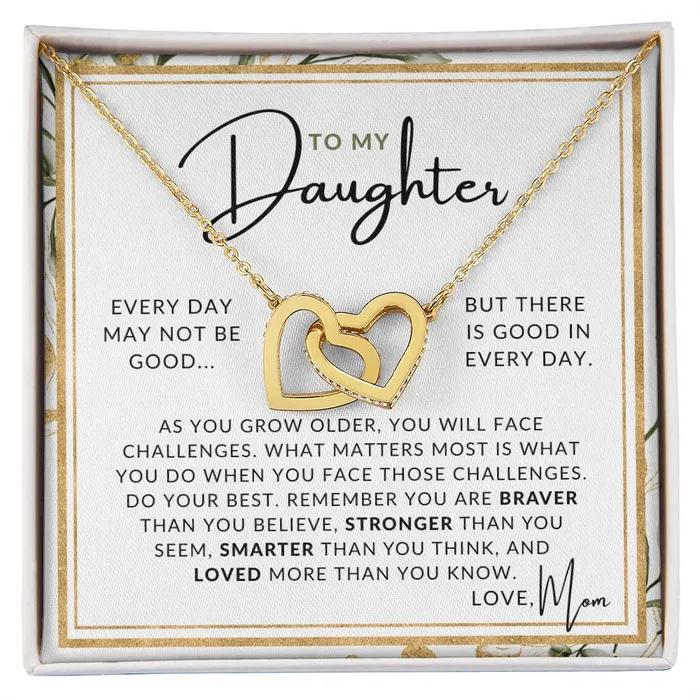 ShineOn Fulfillment Necklaces Good In Everyday To My Daughter From Mom Mother to Daughter Necklace Christmas Gifts Birthday Present Graduation Gift Valentines Day