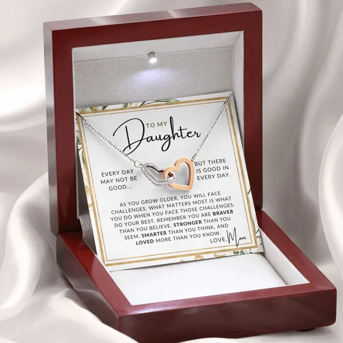 ShineOn Fulfillment Necklaces Good In Everyday To My Daughter From Mom Mother to Daughter Necklace Christmas Gifts Birthday Present Graduation Gift Valentines Day