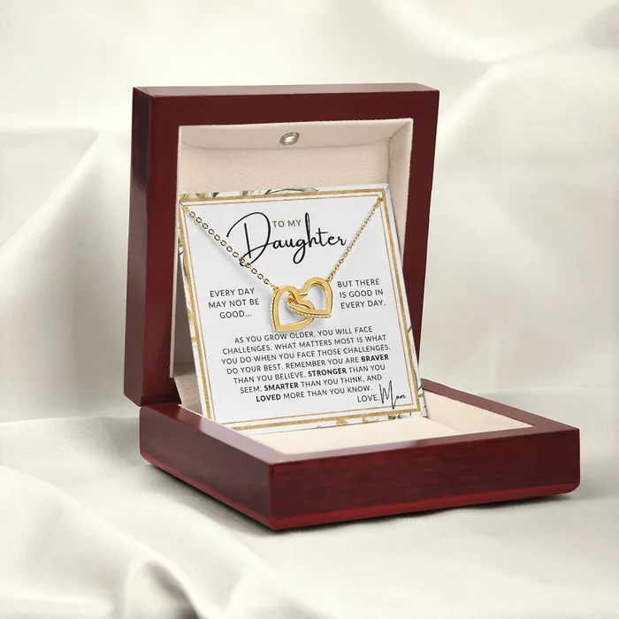 ShineOn Fulfillment Necklaces Good In Everyday To My Daughter From Mom Mother to Daughter Necklace Christmas Gifts Birthday Present Graduation Gift Valentines Day