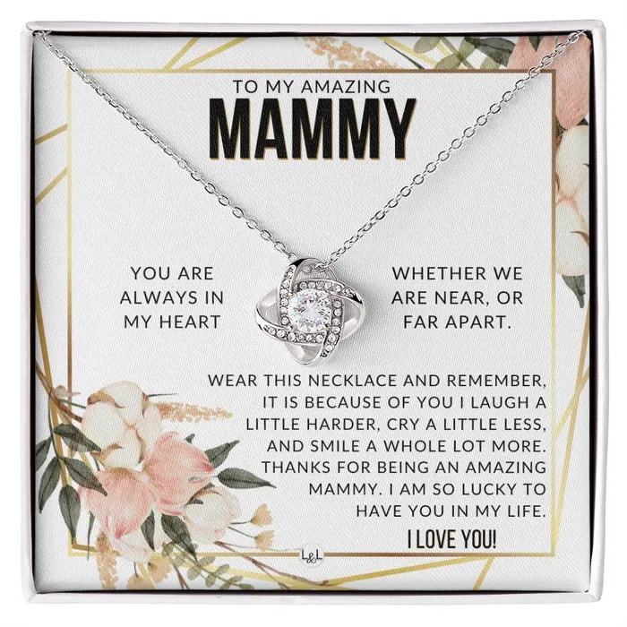 ShineOn Fulfillment Necklaces Mammy Gift Beautiful Womens Pendant From Granddaughter Grandson Grandkids Great For Mothers Day Christmas or Birthday