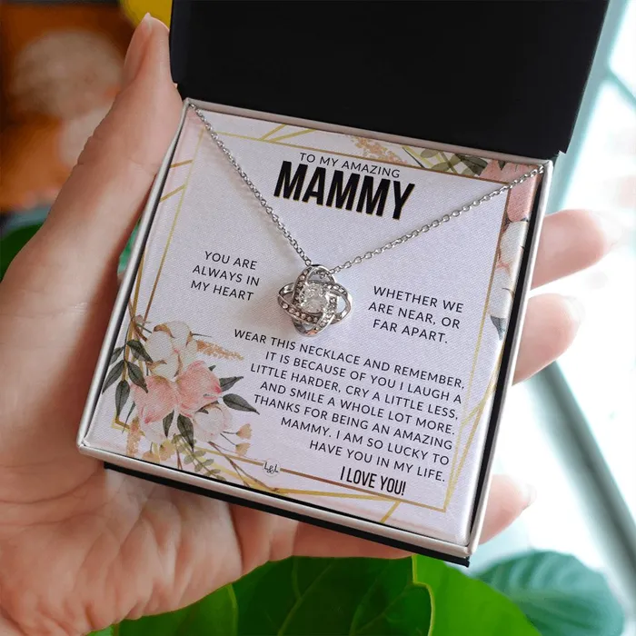 ShineOn Fulfillment Necklaces Mammy Gift Beautiful Womens Pendant From Granddaughter Grandson Grandkids Great For Mothers Day Christmas or Birthday