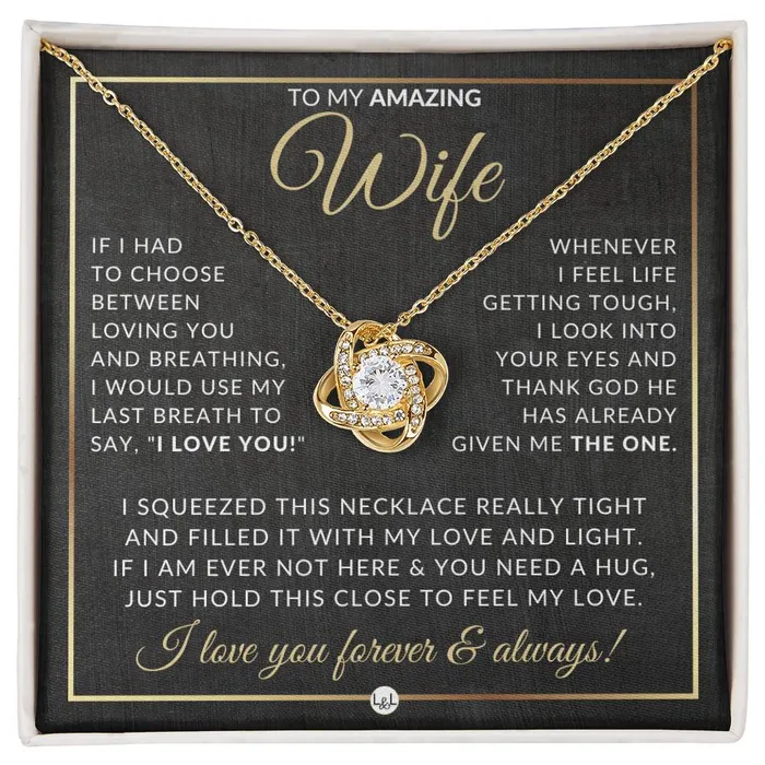 ShineOn Fulfillment Necklaces Romantic Gift For Wife Beautiful Womens Pendant Necklace For Your Wife Heartfelt Message For Her Sentimental Christmas gift ShineOn Fulfillment Necklaces Romantic Gift For Wife Beautiful Womens Pendant Necklace For Your Wife Heartfelt Message For Her Sentimental Christmas gift