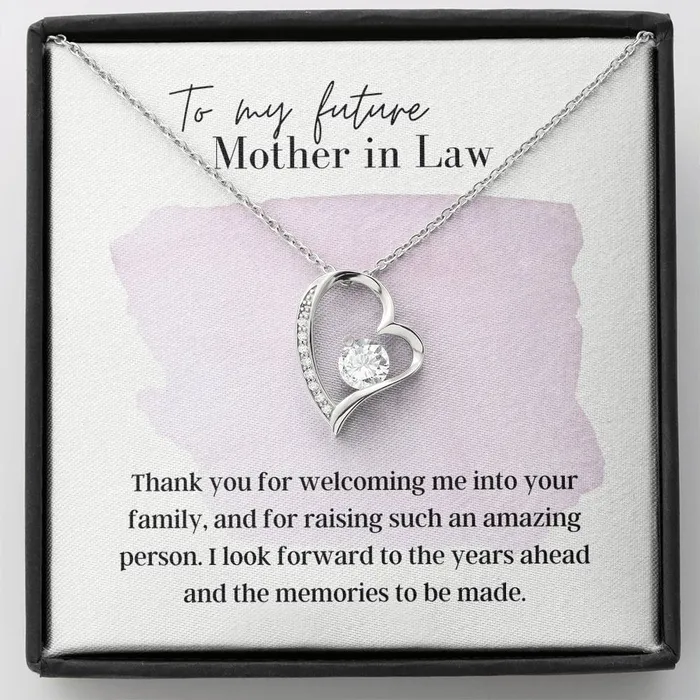 ShineOn Fulfillment Necklaces To My Future Mother In Law Forever Love Pendant Necklace ShineOn Fulfillment Necklaces To My Future Mother In Law Forever Love Pendant Necklace