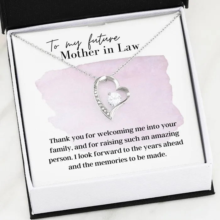 ShineOn Fulfillment Necklaces To My Future Mother In Law Forever Love Pendant Necklace