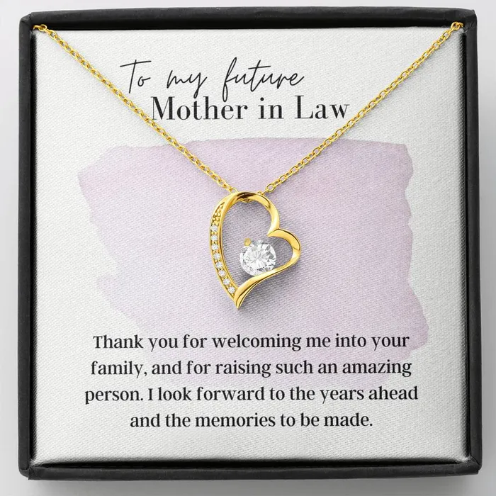 ShineOn Fulfillment Necklaces To My Future Mother In Law Forever Love Pendant Necklace