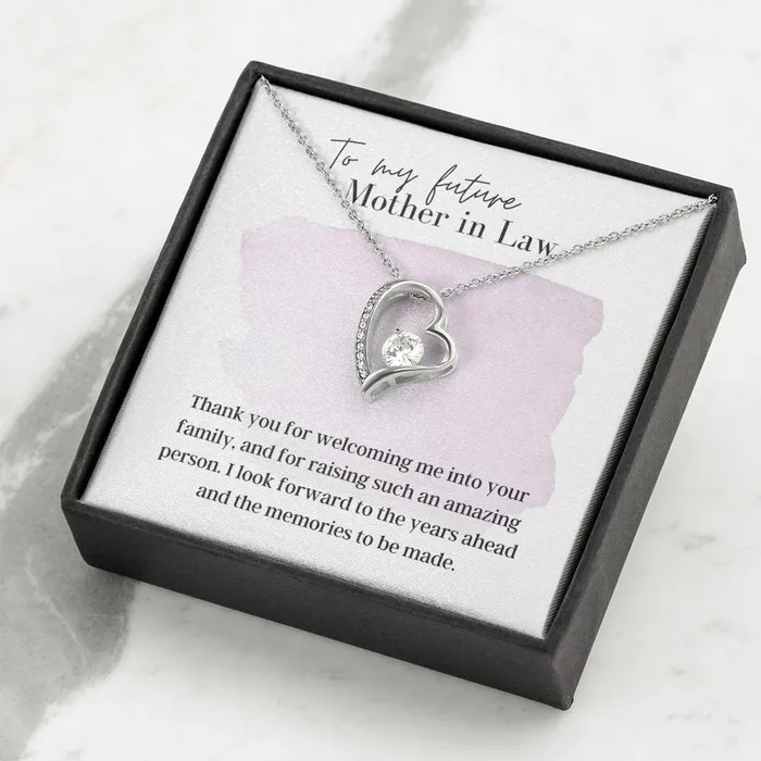 ShineOn Fulfillment Necklaces To My Future Mother In Law Forever Love Pendant Necklace