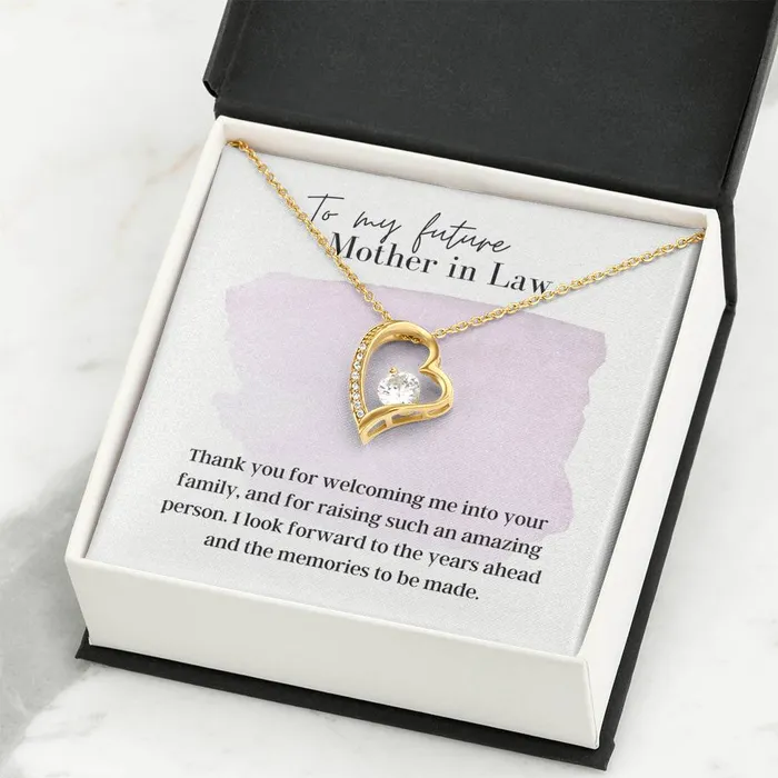 ShineOn Fulfillment Necklaces To My Future Mother In Law Forever Love Pendant Necklace