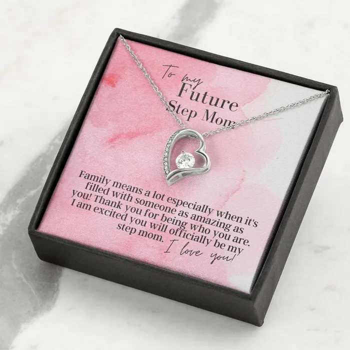 ShineOn Fulfillment Necklaces To My Future Step Mom Forever Love Pendant Necklace