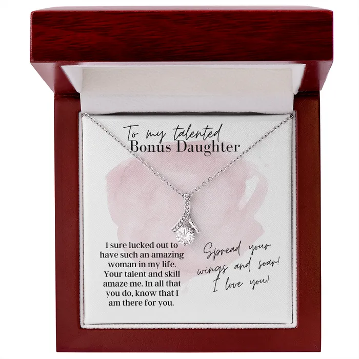 ShineOn Fulfillment Necklaces To My Talented Bonus Daughter Alluring Beauty Necklace