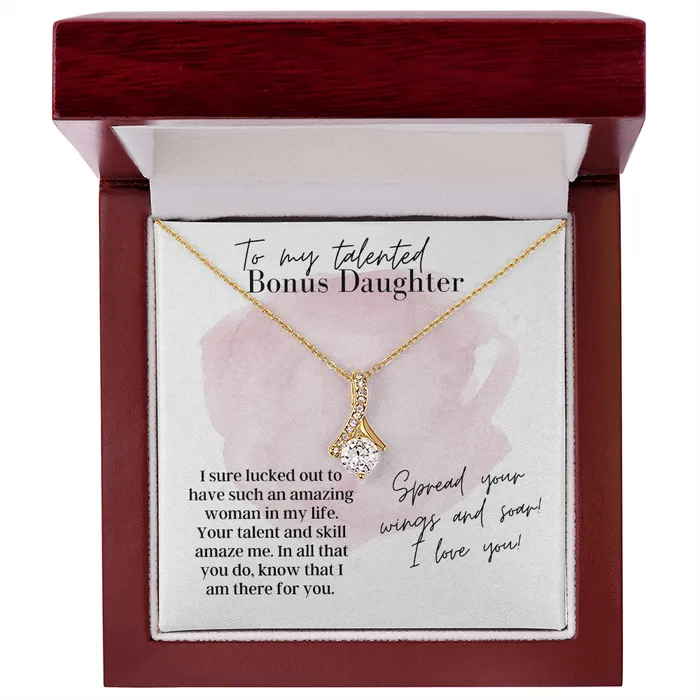 ShineOn Fulfillment Necklaces To My Talented Bonus Daughter Alluring Beauty Necklace