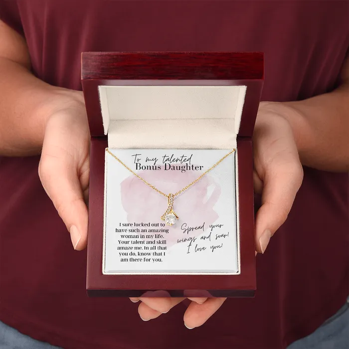 ShineOn Fulfillment Necklaces To My Talented Bonus Daughter Alluring Beauty Necklace