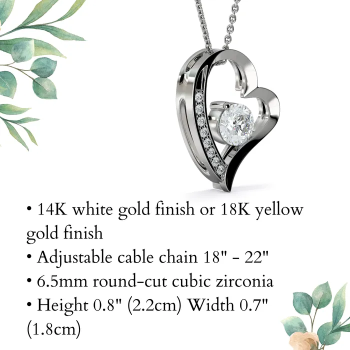ShineOn Fulfillment Necklaces To My Wonderful Mother In Law Forever Love Pendant Necklace