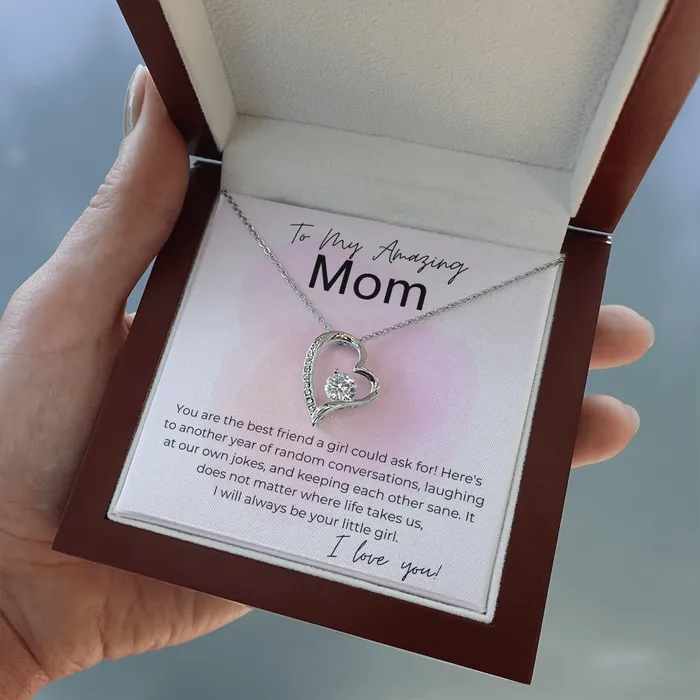 ShineOn Fulfillment Necklaces Will Always Be Your Little Girl Gift for Mom Heart Pendant Necklace