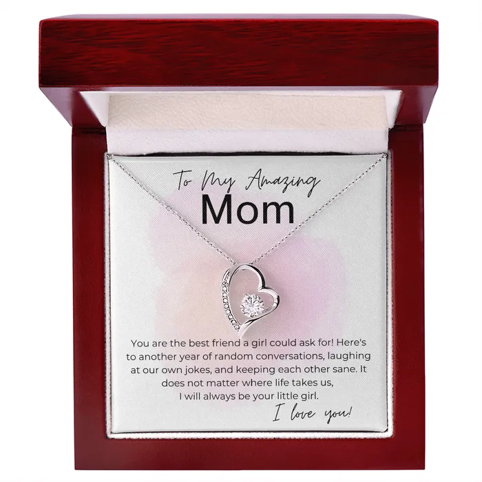 ShineOn Fulfillment Necklaces Will Always Be Your Little Girl Gift for Mom Heart Pendant Necklace