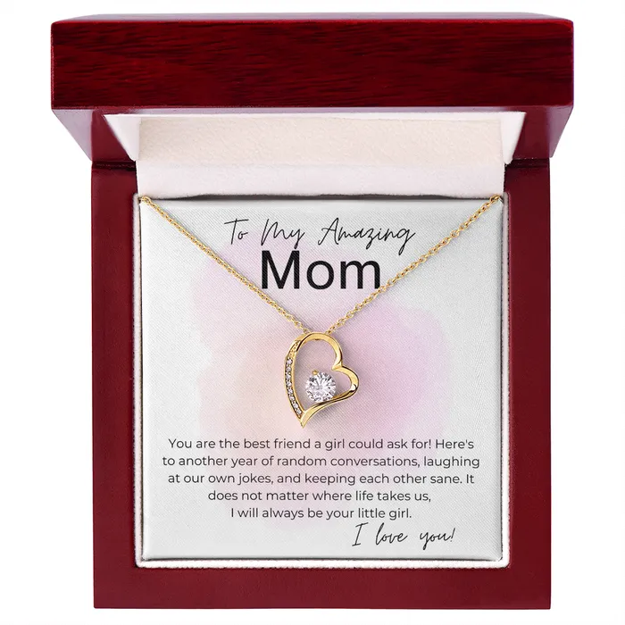 ShineOn Fulfillment Necklaces Will Always Be Your Little Girl Gift for Mom Heart Pendant Necklace
