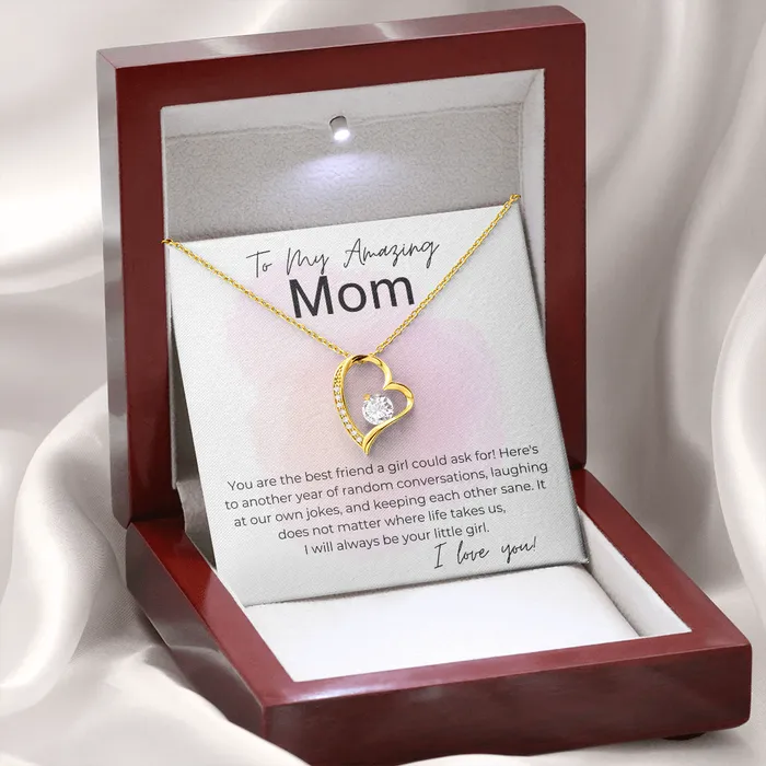 ShineOn Fulfillment Necklaces Will Always Be Your Little Girl Gift for Mom Heart Pendant Necklace