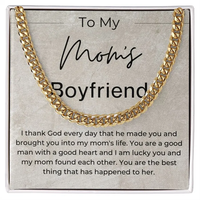 ShineOn Fulfillment Necklaces You Are A Good Man With A Good Heart Gift For Moms Boyfriend Cuban Linked Chain Necklace ShineOn Fulfillment Necklaces You Are A Good Man With A Good Heart Gift For Moms Boyfriend Cuban Linked Chain Necklace