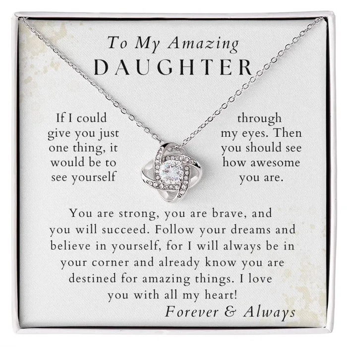 ShineOn Fulfillment With All My Heart Daughter Necklace Gift from Mom or Dad Birthday Graduation Valentines Christmas Gifts Necklaces ShineOn Fulfillment With All My Heart Daughter Necklace Gift from Mom or Dad Birthday Graduation Valentines Christmas Gifts Necklaces