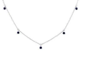 Shy Creation 14K White Gold 035ctw Fancy Style Necklace SHY CREATION Necklaces Shy Creation 14K White Gold 035ctw Fancy Style Necklace SHY CREATION Necklaces