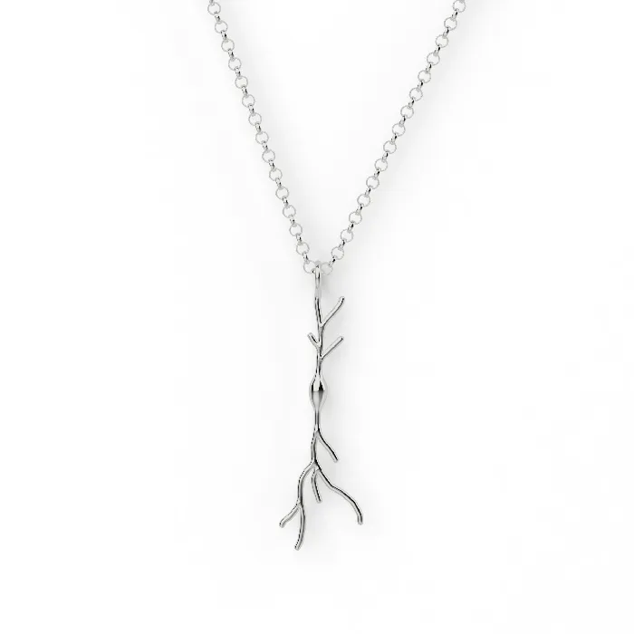 spindle neuron necklace silver sciencejewelry1824 Necklaces