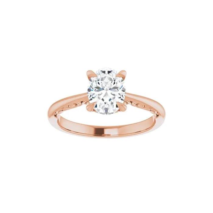 STULLER Ever Ever 14K Rose Gold 01ctw 4 Prong Style Diamond SemiMount Engagement Ring Rings STULLER Ever Ever 14K Rose Gold 01ctw 4 Prong Style Diamond SemiMount Engagement Ring Rings