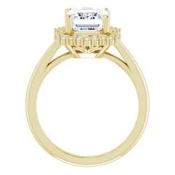 STULLER Rings Ever Ever 14K Yellow Gold 0125ctw Fancy Halo Style Diamond SemiMount Engagement Ring STULLER Rings Ever Ever 14K Yellow Gold 0125ctw Fancy Halo Style Diamond SemiMount Engagement Ring