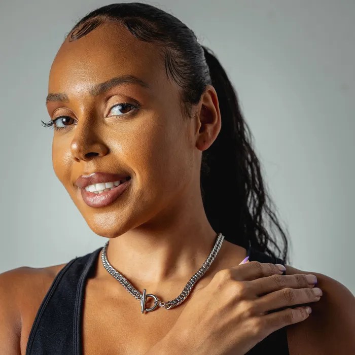 T Bar Chain Necklace Seola Jewelry Necklaces