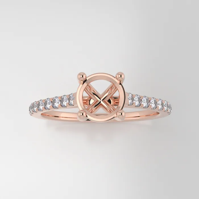 The Aurora 14k Rose Size 7 Stone PS88 Cinque Ring Box Custom Engraving 0 VENVS Rings The Aurora 14k Rose Size 7 Stone PS88 Cinque Ring Box Custom Engraving 0 VENVS Rings