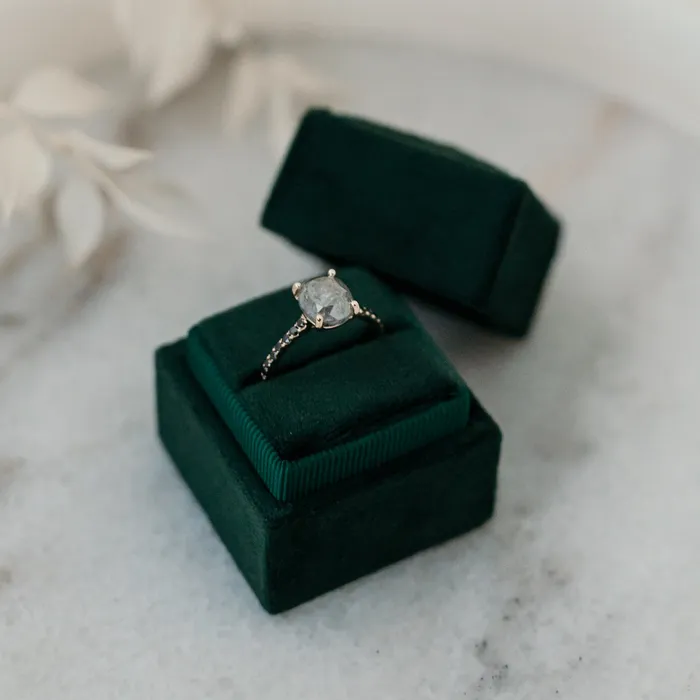 The Calisto 14k White Size 95 Stone KT26 Rainforest Ring Box Custom Engraving 0 VENVS Rings The Calisto 14k White Size 95 Stone KT26 Rainforest Ring Box Custom Engraving 0 VENVS Rings