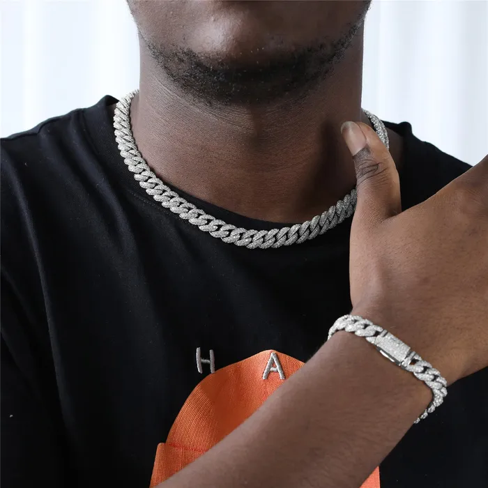 The Icetruck Bracelets 10mm Iced Cuban Link Bracelet in White Gold