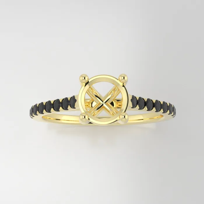 The Jett 18k Yellow Size 675 Stone Moissanite Emerald 8x6mm Rainforest Ring Box Custom Engraving 0 VENVS Rings The Jett 18k Yellow Size 675 Stone Moissanite Emerald 8x6mm Rainforest Ring Box Custom Engraving 0 VENVS Rings