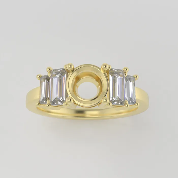 The Portia 18k Yellow Size 65 Stone HX49 Antelope Ring Box Custom Engraving 0 VENVS Rings The Portia 18k Yellow Size 65 Stone HX49 Antelope Ring Box Custom Engraving 0 VENVS Rings
