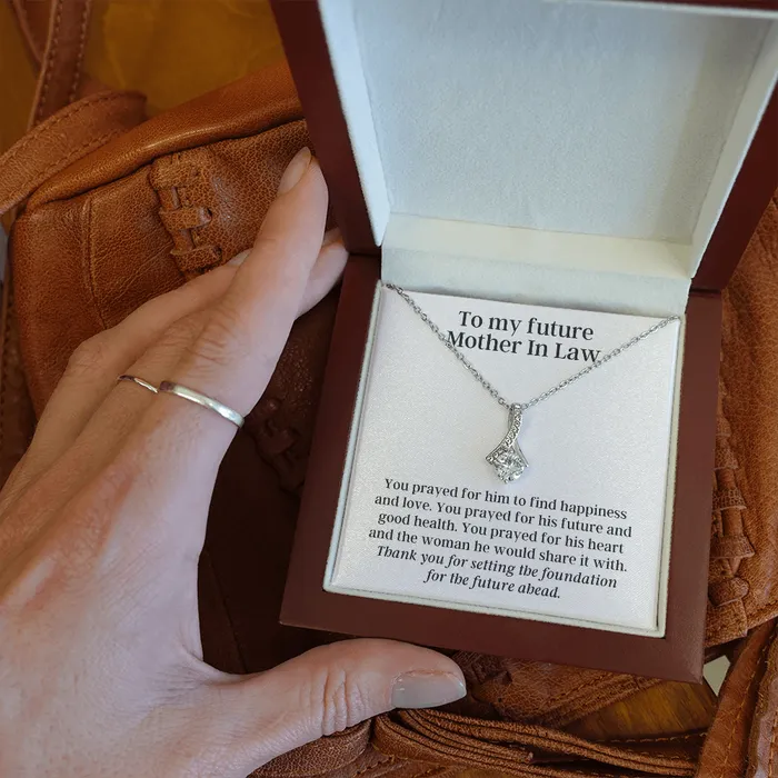 To My Future Mother In Law From Future Daughter Thank You for Praying Alluring Beauty Pendant Necklace The Perfect Gift ShineOn Fulfillment Necklaces